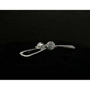 AAA+ Quality 2.14Ct Vvs-1+.Ice White Real Moissanite Diamond <b>Dangle</b> <b>Silver</b> <b>Earrings</b> Cus-Jew41 - Product Image 4