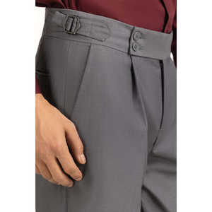 Pantalones Gurkha de Camuflaje Regular, Pantalones Cargo Formales con Cremallera y Pliegues Decorativos, de Lana Peinada Antiarrugas, Cintura Media, Talla XL - Product Image 2