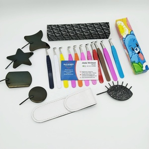 Pince à cils de précision en acier inoxydable à 90 degrés, impression de coeur, volume 3D 6D, outil de faux cils durable - Product Image 2