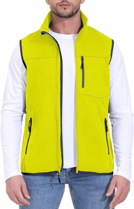 Gilet matelassé pour homme Veste sans manches décontractée, légère, imperméable et coupe-vent pour le golf et les voyages en plein air - Product Image 5