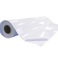 Rouleau de vinyle auto-adhésif transparent haute adhérence pour carrosserie, imprimable, éco-solvant, imperméable, extérieur, 0,914m-1,52m