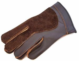 Vente en gros de gants de fauconnerie en cuir 2025 pour faucons, gants de chasse à l'aigle en cuir pur pour animaux de compagnie ou entraîneurs ODM et OEM disponibles - Product Image 2