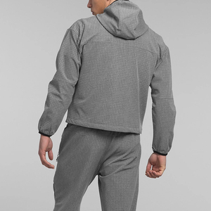 เสื้อฮู้ดผู้ชายกันลมมีซิปสไตล์ไฮสตรีทพร้อมโลโก้ปักตามสั่ง - Product Image 2