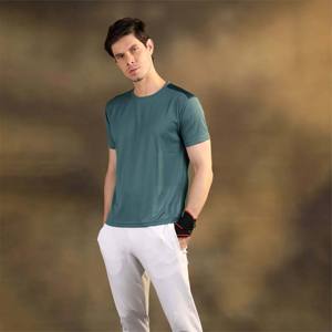 Usine OEM/ODM directe, nouveau t-shirt pour homme 2026, coupe ajustée, col rond, manches courtes, t-shirt de sport pour la salle de sport, avec tailles personnalisées - Product Image 4