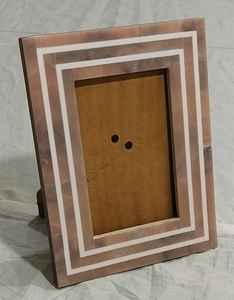 Cadre photo en résine de luxe incrusté, artisanal, artistique, décoration de bureau et cadeau |   Artisanat au design unique - Product Image 5