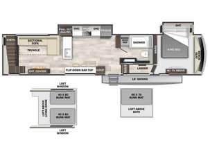 ¡Gran Oferta! Remolque de Viaje Usado Forest River Cedar Creek Cottage 41FWC 2025, Moderno y Ligero, para 3-8 Personas - Product Image 2