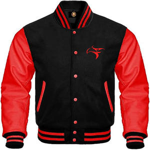 Plus Size <b>Men's</b> Varsity College <b>Jackets</b>-Custom Logo Patch Letterman Varsity <b>Jacket</b>-Wholesale Blank Varsity <b>Jackets</b> - Product Image 6