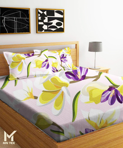 Juego de cama de algodón 100% personalizado, Sábana estampada, funda nórdica, edredón, edredón, ropa de cama barata, juegos de edredón para el hogar indio - Product Image 4