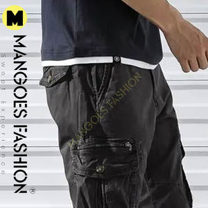 Pantalones Cargo Tácticos Casuales con Diseño Ripstop, Cintura Media, Cierre de Cremallera, Tela Oxford para Operaciones de Campo y Almacenamiento de Equipo - Product Image 2