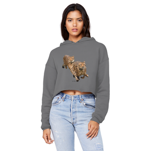 Sudadera con Capucha Corta Unisex Estilo Boyfriend con Borde Crudo, Estilo Jersey Informal de The Cheetah Brothers para Primavera, Transpirable y Cómoda - Product Image 3