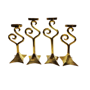 Bougeoir en fer métallique Vintage, Design de feuille noire, porte-bougie décoratif de luxe pour la décoration d'hôtel - Product Image 2