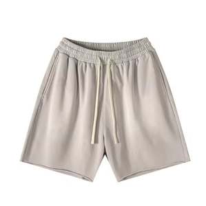 Pantalones Cortos Deportivos Casuales de Algodón Francés con Cordón Ajustable para Hombre, Colores y Logotipo Personalizables - Product Image 3