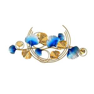 Ak – Art mural multicolore décoratif en laiton, métal de luxe pour la décoration de la maison du salon/salon (Floral, métal) - Product Image 3