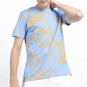 Camiseta de Hombre 100% Algodón Personalizada de Fabricante Pakistaní, Mitad Negra, Mitad Blanca, Diseño Bicolor, Ecológica, Transpirable, Corte Holgado - Product Image 6