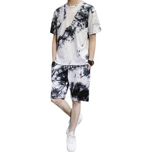 เสื้อยืดมัดย้อมพิมพ์ลายสำหรับผู้ชายและผู้หญิงผ้าฝ้ายออร์แกนิก100% เป็นมิตรกับสิ่งแวดล้อม - Product Image 4