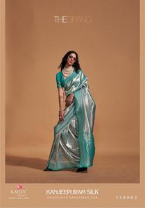 Sari de Seda Banarasi de Última Moda con Bordado, Vestido de Alta Calidad para Adultos para Fiestas, Salwar Lehenga Choli Salwar Kameez - Product Image 3