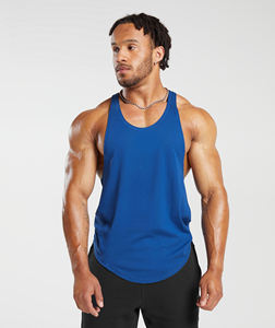 Débardeurs de sport pour hommes 100% coton Logo personnalisé Entraînement sans manches Veste d'été Musculation Singlet de musculation T-shirt de fitness - Product Image 3