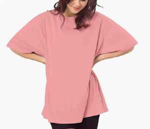 Logo personnalisé T-shirt imprimé bouffant T-shirts surdimensionnés pour femmes Street Fashion Streetwear Tee Casual pour les femmes Fabricant de t-shirts - Product Image 1