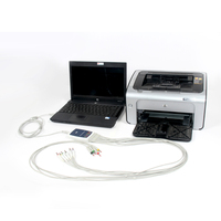 Precio de fábrica USB PC EKG Estación DE TRABAJO Instrumento veterinario Máquina de ECG