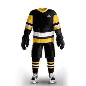 Uniformes de Hockey sobre Hielo Profesionales a Precio de Fábrica, Conjuntos de Equipo de Alta Calidad con Color y Logotipo Personalizados, 100% Poliéster - Product Image 1