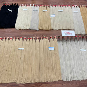 Extensiones de cabello vietnamita Paquetes de cabello humano a granel para trenzar Color ruso Super Double Drawn Envío rápido - Product Image 6