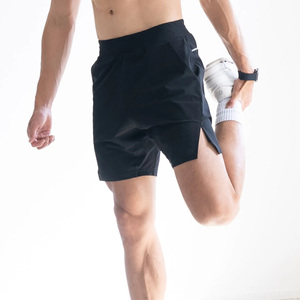 Pantalones Cortos Deportivos de Secado Rápido para Hombre, 100% Poliéster, con Estampado Personalizado, Bolsillos, Pantalones Cortos para Correr, Gimnasio, 5 Pulgadas de Entrepierna - Product Image 4