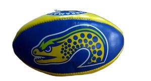 Ballon de rugby d'entraînement taille 5 personnalisé, impression de logo couleur sur mesure, caoutchouc durable PU/PVC/TPU, poignée pour écoles, clubs, débutants, entraînement - Product Image 2