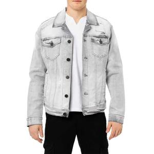 Chaqueta de mezclilla clásica desgastada al por mayor personalizada para hombre Chaqueta de abrigo de mezclilla rasgada para hombre - Product Image 4