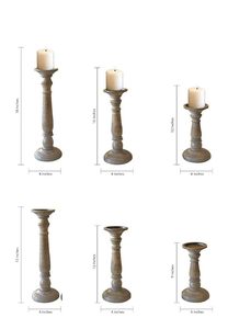 Home Decor Luxury Wooden Candle Stand New Design Candle Stand Set for Fancy Wedding Dinnerware <b>Table</b> Decor Candle Mold - Product Image 3