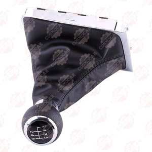 B6 Passat ที่ทำจากหนังหัวเกียร์6สปีดและฝาครอบอุปกรณ์เสริมรถยนต์ระดับพรีเมี่ยม - Product Image 4