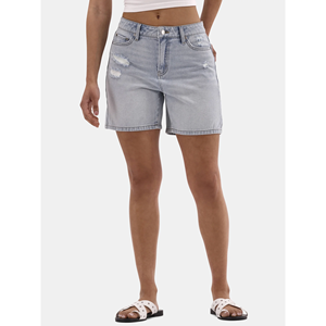 Premium Quality Women's <b>Shorts</b> Customized Design Washed Denim Plus Size Fashionable <b>Slim</b> <b>Fit</b> Breathable Comfort - Product Image 3