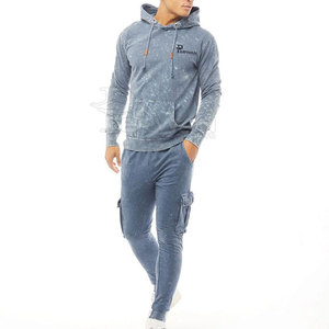 Survêtement lavé à l'acide de haute qualité nouveau design polyester respirant fait ensembles d'hiver de style solide à vendre - Product Image 1