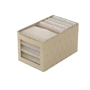 Foldable wear-resisting closet organize basket clothes storage box