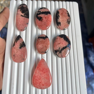 Rodonita Natural, Piedra Preciosa Suelta al por Mayor, Rodonita de Diferentes Formas y Tamaños, Cabujón para Joyería, Hecho de Cuarzo - Product Image 3