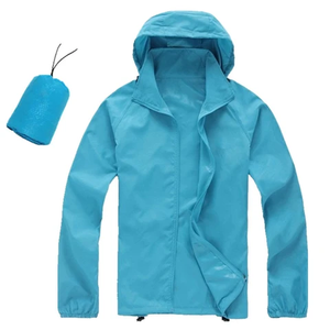 Veste en nylon à capuche légère et imperméable pour hommes, veste de survêtement coupe-vent respirante pour la pêche, la randonnée, veste personnalisée - Product Image 2