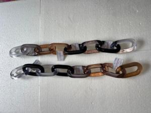 Large Size Colorful Transparent Resin Chain Links Wall <b>Hanging</b> Decoration DIY <b>Room</b> <b>Divider</b> Curtain Accessories with Love Pattern - Product Image 4