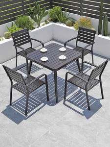 Ensemble de meubles d'extérieur en gros - Nouveau style de meubles d'extérieur en métal, ensembles de table et de chaises de jardin pour restaurant - Product Image 5