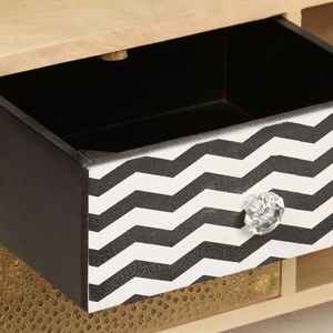 Console TV en bois de style bohème, mosaïque, héritage européen, patchwork, pour salon et hôtel, avec tiroirs mixtes - Product Image 3