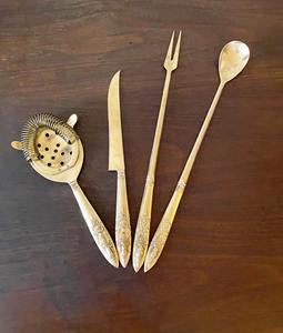 Modest Gold <b>Bar</b> <b>Tool</b> Set With Stylish Stand For Home <b>Bars</b> Clubs Cocktail Parties Entertaining And Luxury Hosting Use From India - Product Image 2