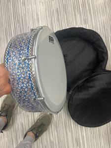 Gawharet El Fan 40cm Mosaic Mother of Artisanal Corps en Aluminium Power Beat Head Hand Drum Instrument de Percussion - Product Image 3