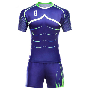 Uniforme de rugby avec graphiques d'équipe sublimés tissu respirant à séchage rapide conception légère et durable adapté aux équipes scolaires - Product Image 6