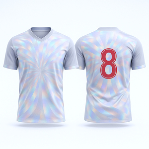 Maillot de football respirant grande taille pour hommes, nouvelle arrivée, nouveau style tendance, vêtements de sport, maillot de football, impression personnalisée, maillot de football - Product Image 3