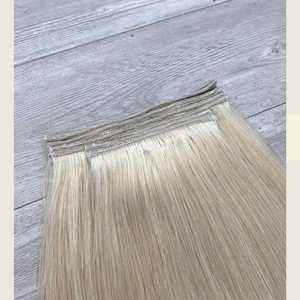 CLIP blond dans les extensions de cheveux humains vietnamiens traitement russe technique slave vierge douce texture soyeuse exportation d'usine - Product Image 5