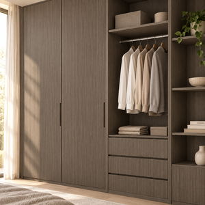 Película Autoadhesiva de PVC con Diseño de Madera Gris Oscuro MORLENX, Impermeable, para Renovar Muebles y Gabinetes - Product Image 3