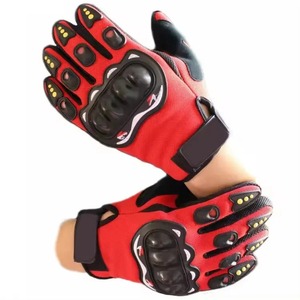 Guantes de motocicleta personalizados para hombres y mujeres, materiales de cuero con diseño de logotipo para deportes de carreras y uso en motocicletas de bajo alcance - Product Image 5