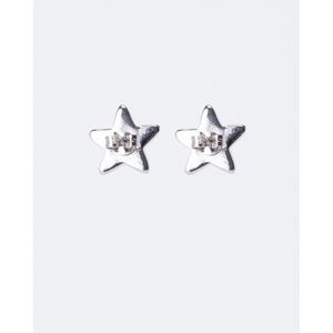 Pendientes de Acero Inoxidable con Baño de Rodio - Diseño de Estrella Religiosa de Moda para Fiestas y Bodas - Product Image 4