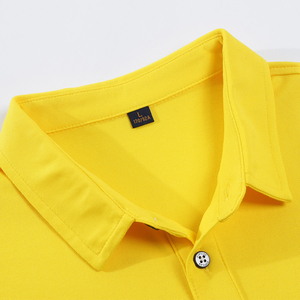 Unisexe Coton Soie de Haute Qualité pour Polo T-shirts Gris Foncé Uniforme de Bureau Boxy Crop Luxe Golf Style pour Personnel Tricoté Imprimé - Product Image 3