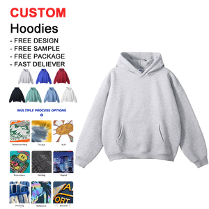 Felpa con Cappuccio Oversize di Alta Qualità in Spugna Francese 100% Cotone 350Gsm, Logo Personalizzato, Effetto Sbiadito, Streetwear Invernale <span class=keywords><strong>Premium</strong></span> Casual <span class=keywords><strong>XL</strong></span> - Product Image 1