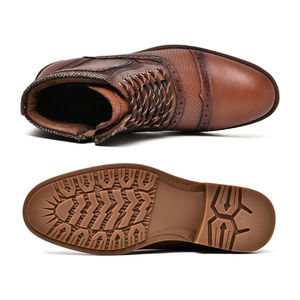Zapatos de Cuero Marrón para Hombre de Alta Calidad, Artesanía Premium, Diseño Formal Moderno y Elegante, Pulido Suave, Duradero y Transpirable - Product Image 6