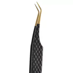 Pince à cils rose rose diamant poignée boîte rose emballage isolation marque privée fibre pointe volume pince à cils - Product Image 6